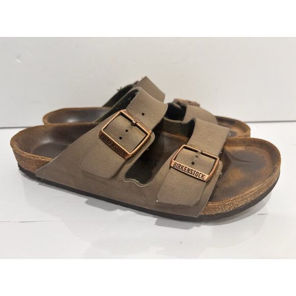 Birkenstocks Sandals 42 L 11 M9 Brown Unisex Worn - Picture 1 of 6
